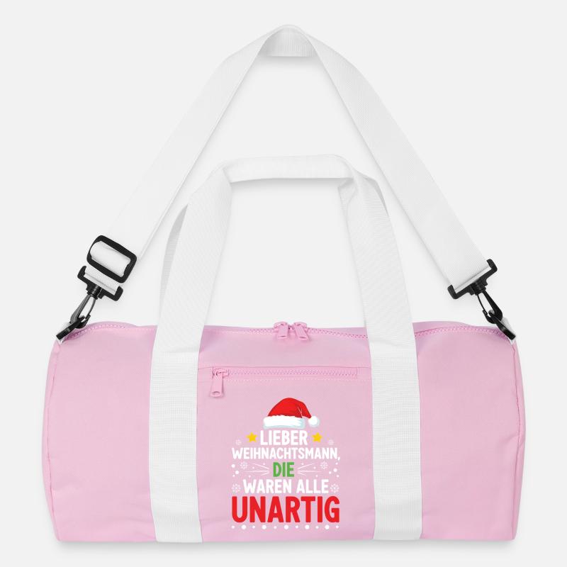 Lieber Weihnachtsmann Unartig Statement Recycelte Duffel Bag