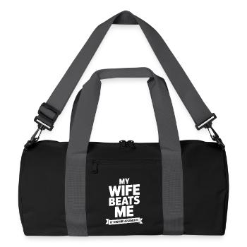 Winning Arguments Ribbon Tee - Recycelte Duffel Bag - Schwarz/Graphitgrau - Vorne