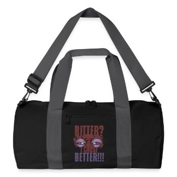 Kaffeeentzug Koffeinfrei Ex-Kaffeetrinker - Recycelte Duffel Bag - Schwarz/Graphitgrau - Vorne