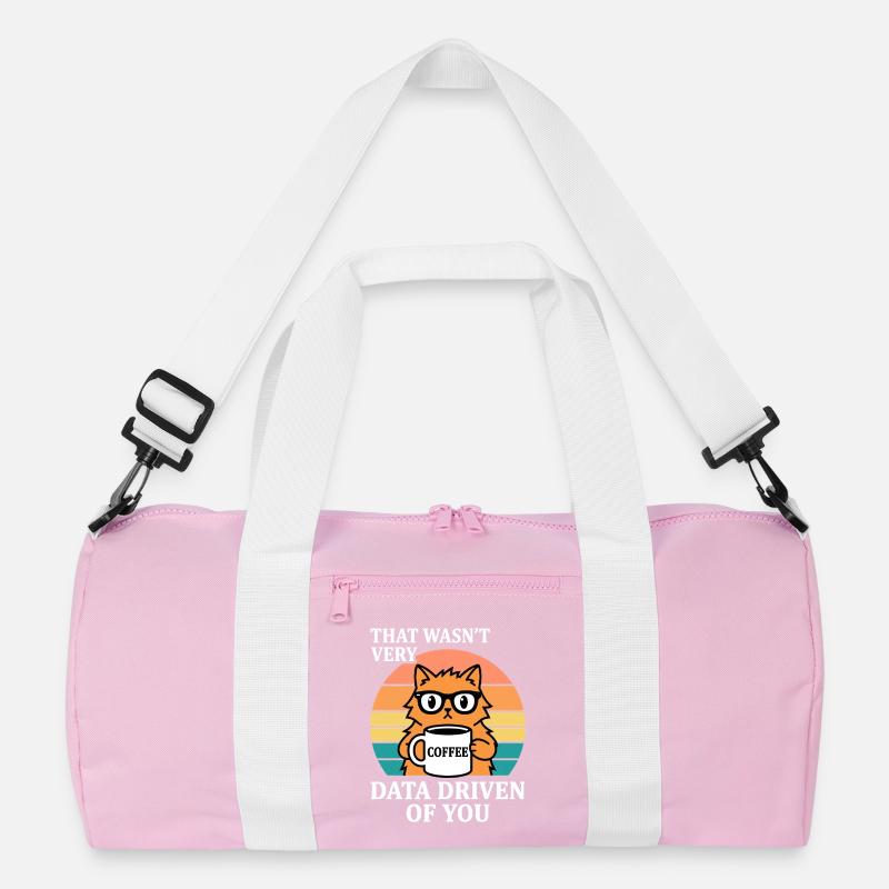 Nicht sehr datengetrieben Katze Kaffee IT Nerd Recycelte Duffel Bag