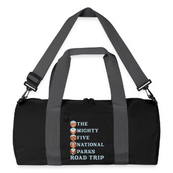 Tournée des parcs nationaux des Utah Mighty 5 - Sac de sport recyclé - noir/gris graphite - Devant