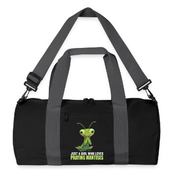 Gottesanbeterinnen Gottesanbeterin - Recycelte Duffel Bag - Schwarz/Graphitgrau - Vorne