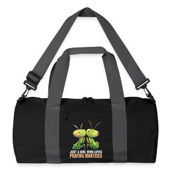 Gottesanbeterinnen Gottesanbeterin - Recycelte Duffel Bag - Schwarz/Graphitgrau - Vorne