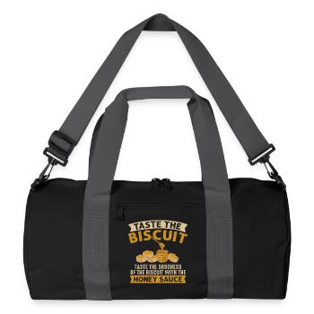 Goûtez la sauce biscuit au miel - Sac de sport recyclé - noir/gris graphite - Devant