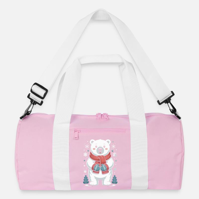 Polar Bear Winter Magic Recycled Duffel Bag