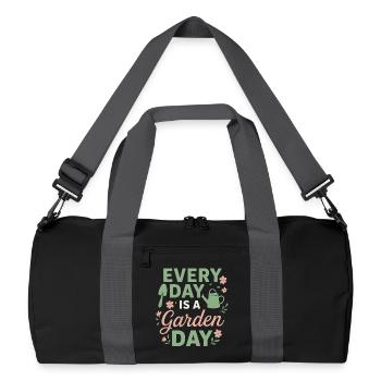 Every Day is a Garden Day - Recycled Duffel Bag - black/graphite grey - Front