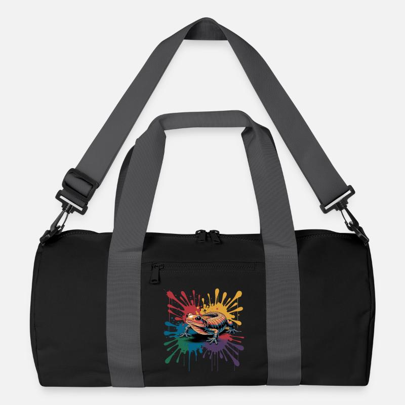  Bunter Salamander Mit Farbklecks Splash Für Recycelte Duffel Bag
