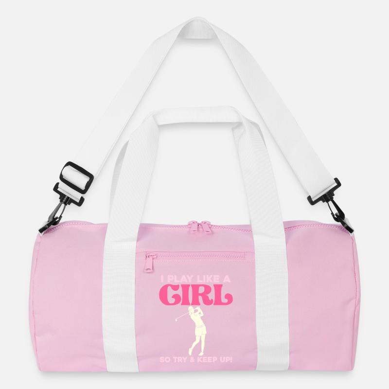 Ich spiele wie ein Mädchen Golf Recycelte Duffel Bag