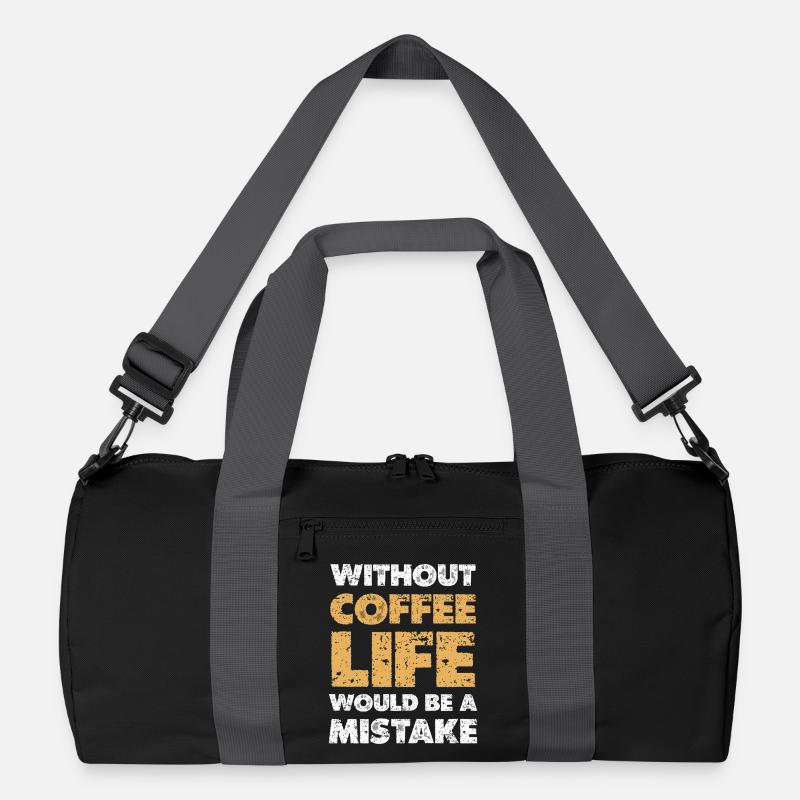 Ohne Kaffee: Leben ist ein Fehler Recycelte Duffel Bag
