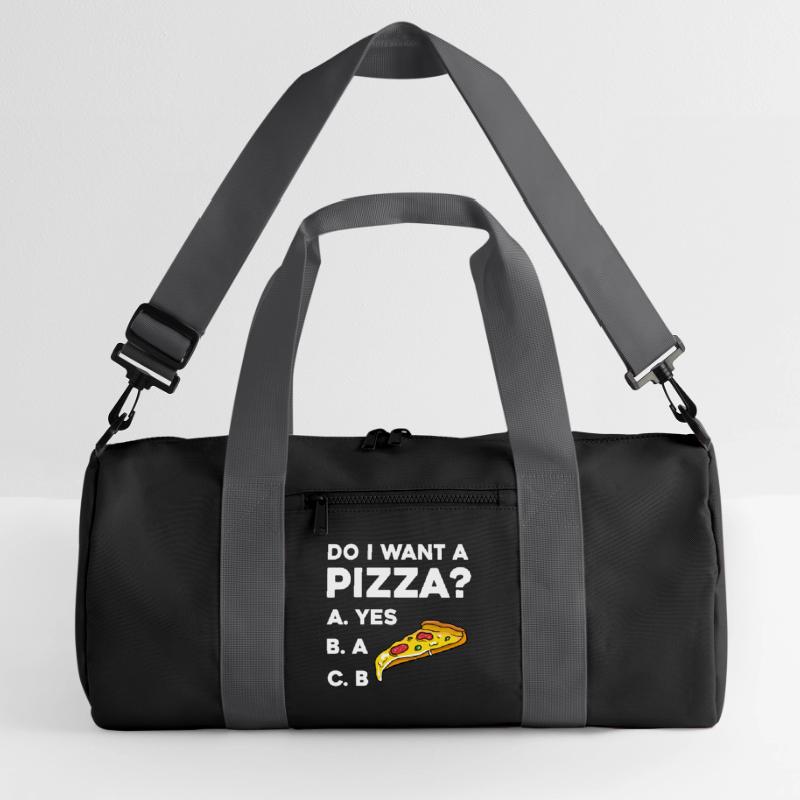 Pizza Frage: Ja oder Nein Recycelte Duffel Bag
