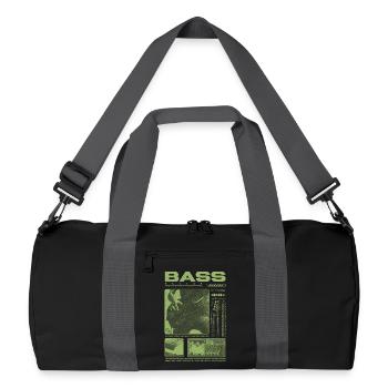 Bass Guitar Lover Bass Player Streetwear - Recycled Duffel Bag - black/graphite grey - Front