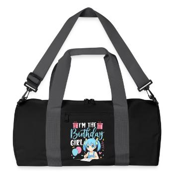 I'm The Birthday Girl - Recycled Duffel Bag - black/graphite grey - Front