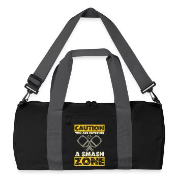 Caution: Smash Zone - Recycled Duffel Bag - black/graphite grey - Front