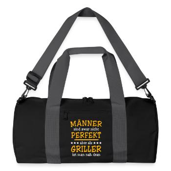 Griller Grilling - Recycled Duffel Bag - black/graphite grey - Front