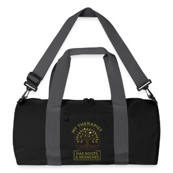 Forest Walk Overthinker Mental Reset - Recycled Duffel Bag - black/graphite grey - Front