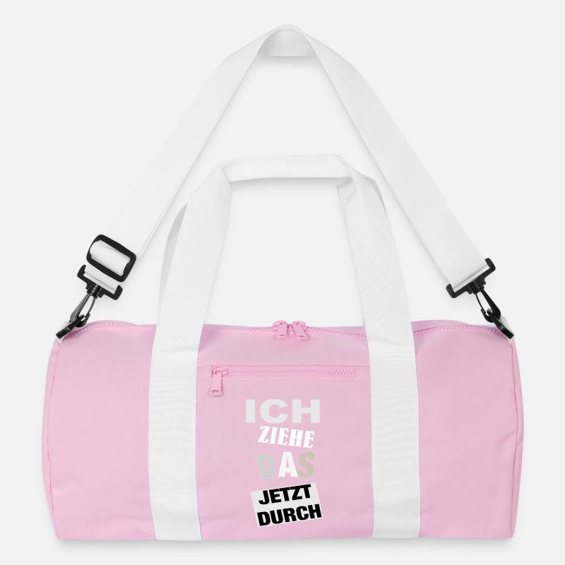 Spruch Motivation  Recycelte Duffel Bag