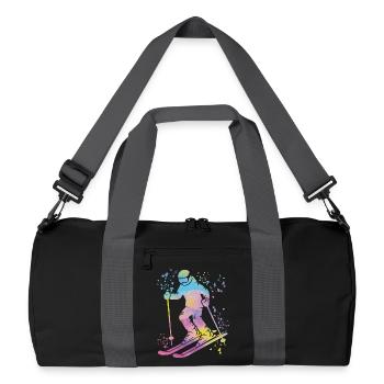 Ski alpin Sports d’hiver Ski nordique - Sac de sport recyclé - noir/gris graphite - Devant