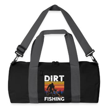 Pêche à la terre de sasquatch - Sac de sport recyclé - noir/gris graphite - Devant