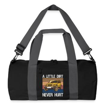 Offroad Racing Dad Off-Roading SUV UTV Car - Recycelte Duffel Bag - Schwarz/Graphitgrau - Vorne