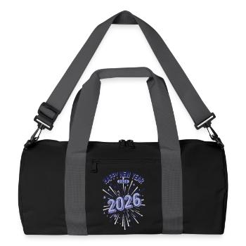 Bonne Année 2026 Célébration des feux d’artifice - Sac de sport recyclé - noir/gris graphite - Devant