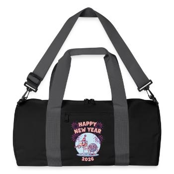 Bonne Année 2026 Célébration des feux d’artifice - Sac de sport recyclé - noir/gris graphite - Devant