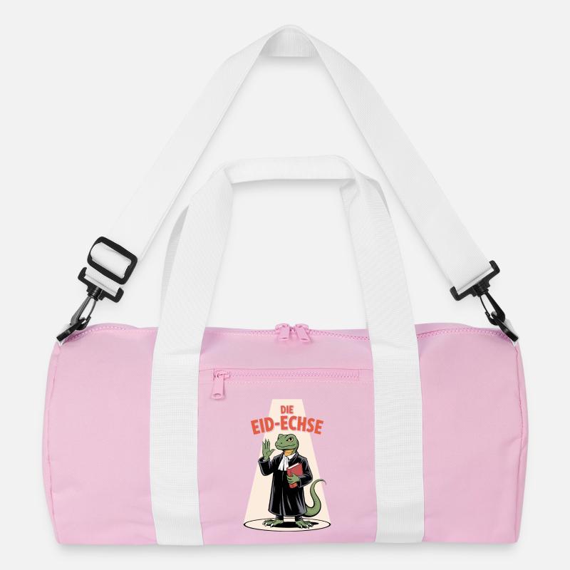 Die Eid-Echse im Richter-Look Cartoon Recycelte Duffel Bag