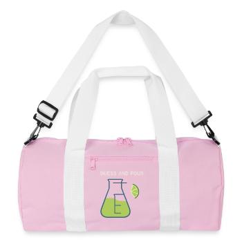 Shaker Steckt Fest Anfänger-mixologe - Recycelte Duffel Bag - Rosa/Weiß - Vorne