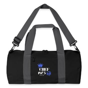 Chef Edition 1973 52 Birthday Saying - Recycled Duffel Bag - black/graphite grey - Front