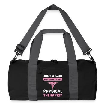 Physiothérapeute Pinke Leidenschaft - Sac de sport recyclé - noir/gris graphite - Devant