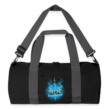 2026 New Year's Eve Fireworks Party - Recycled Duffel Bag - black/graphite grey - Front