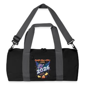 Bonne année 2026 Célébrez avec style - Sac de sport recyclé - noir/gris graphite - Devant