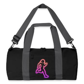 Running Jogging Kids Ladies Girls Runner - Recycled Duffel Bag - black/graphite grey - Front