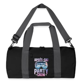 Piste de l’équipe d’après Ski Party - Sac de sport recyclé - noir/gris graphite - Devant