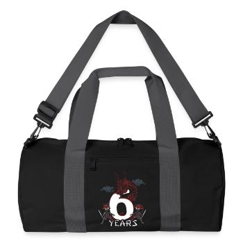 Six ans d’anniversaire de Dragon Ninja - Sac de sport recyclé - noir/gris graphite - Devant
