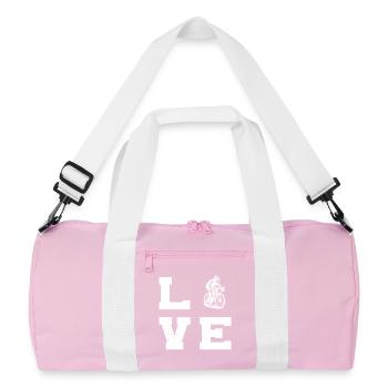 Road Bike Love Clear Look for Road Bike - Sac de sport recyclé - rose/blanc - Devant