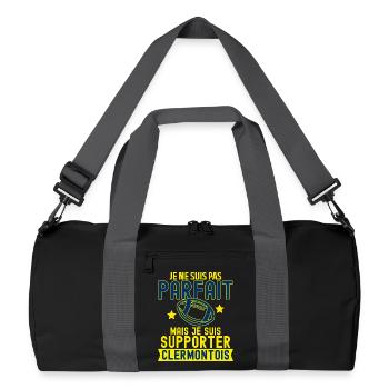 Supporter Clermont Clermontois Rugby Club - Sac de sport recyclé - noir/gris graphite - Devant