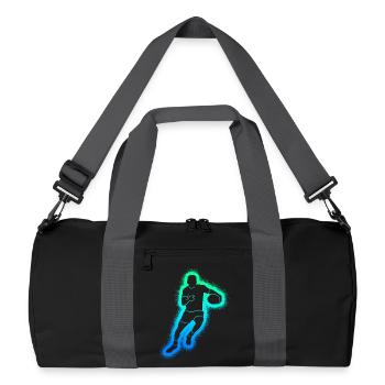 Rugby Players Kids Boys Men Rugby - Recycled Duffel Bag - black/graphite grey - Front