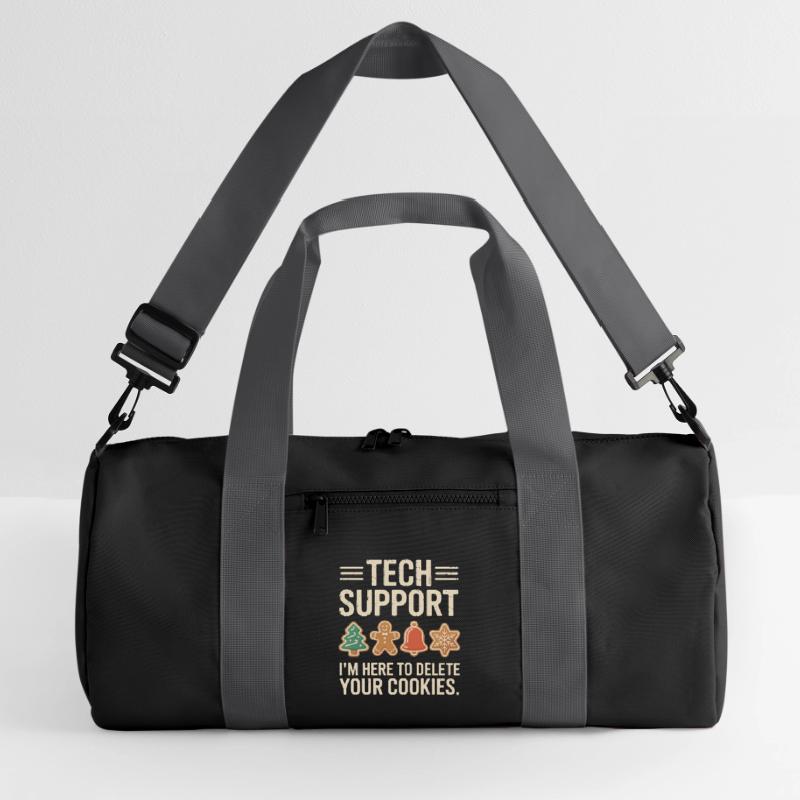 Tech Support Cookies: Debugging Yuletide Recycled Duffel Bag