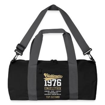 CLASSIC CAR 1976 UNIQUE PIECE 50TH BIRTHDAY - Recycled Duffel Bag - black/graphite grey - Front