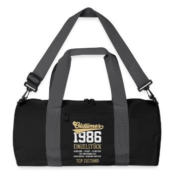 CLASSIC CAR 1986 UNIQUE PIECE 40TH BIRTHDAY - Recycled Duffel Bag - black/graphite grey - Front