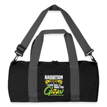  Rad Tech Badge Reel Appreciation Radiation - Recycled Duffel Bag - black/graphite grey - Front