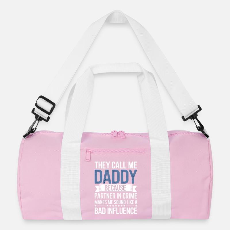 Daddy Partner in Crime Tee Recycelte Duffel Bag