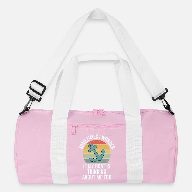 Parfois, je me demande si mon bateau pense à moi Sac de sport recyclé