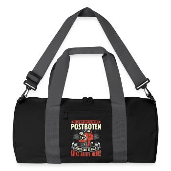 Postman BETTER BE NET TO YOUR POSTMAN - Recycled Duffel Bag - black/graphite grey - Front