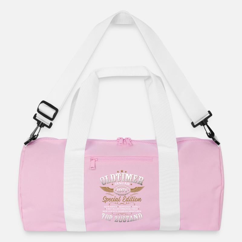 55. Geburtstag Geschenk Oldtimer Januar 1971 Recycelte Duffel Bag