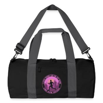 Running I Love Doing LSD On My Runs Marathon - Recycled Duffel Bag - black/graphite grey - Front