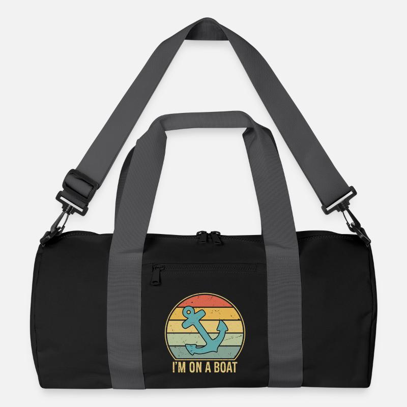 Je suis sur un bateau Sac de sport recyclé