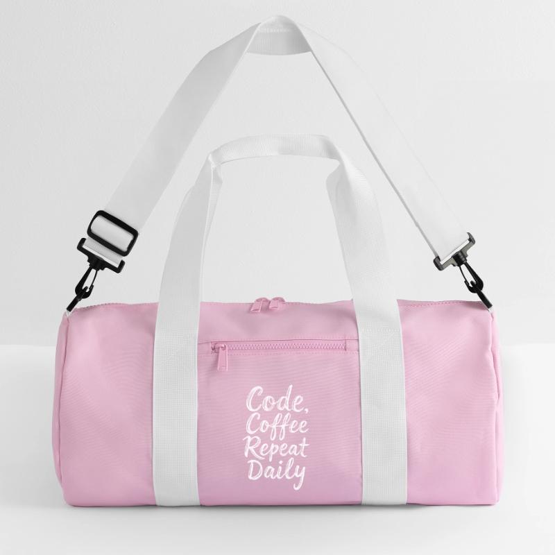 Code Schlaf Debug Wiederholungsprogramm Shirt Recycelte Duffel Bag