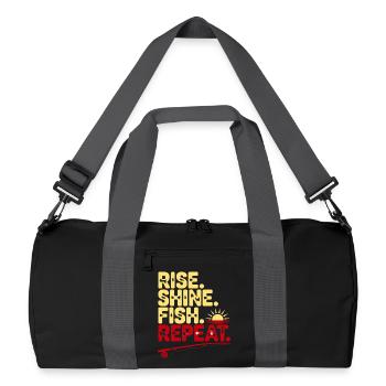 Répète Répète Éclate Brille Poisson - Sac de sport recyclé - noir/gris graphite - Devant