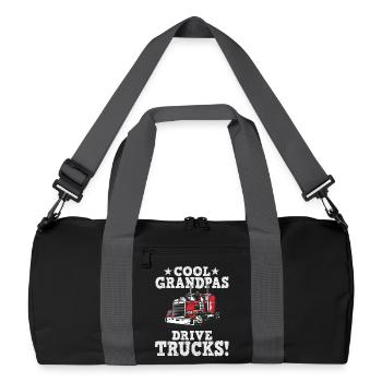 Grandfathers drive trucks - Recycled Duffel Bag - black/graphite grey - Front